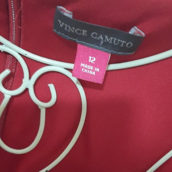 Vince Camuto Red Ruffle Mini Dress - Picture 2 of 9